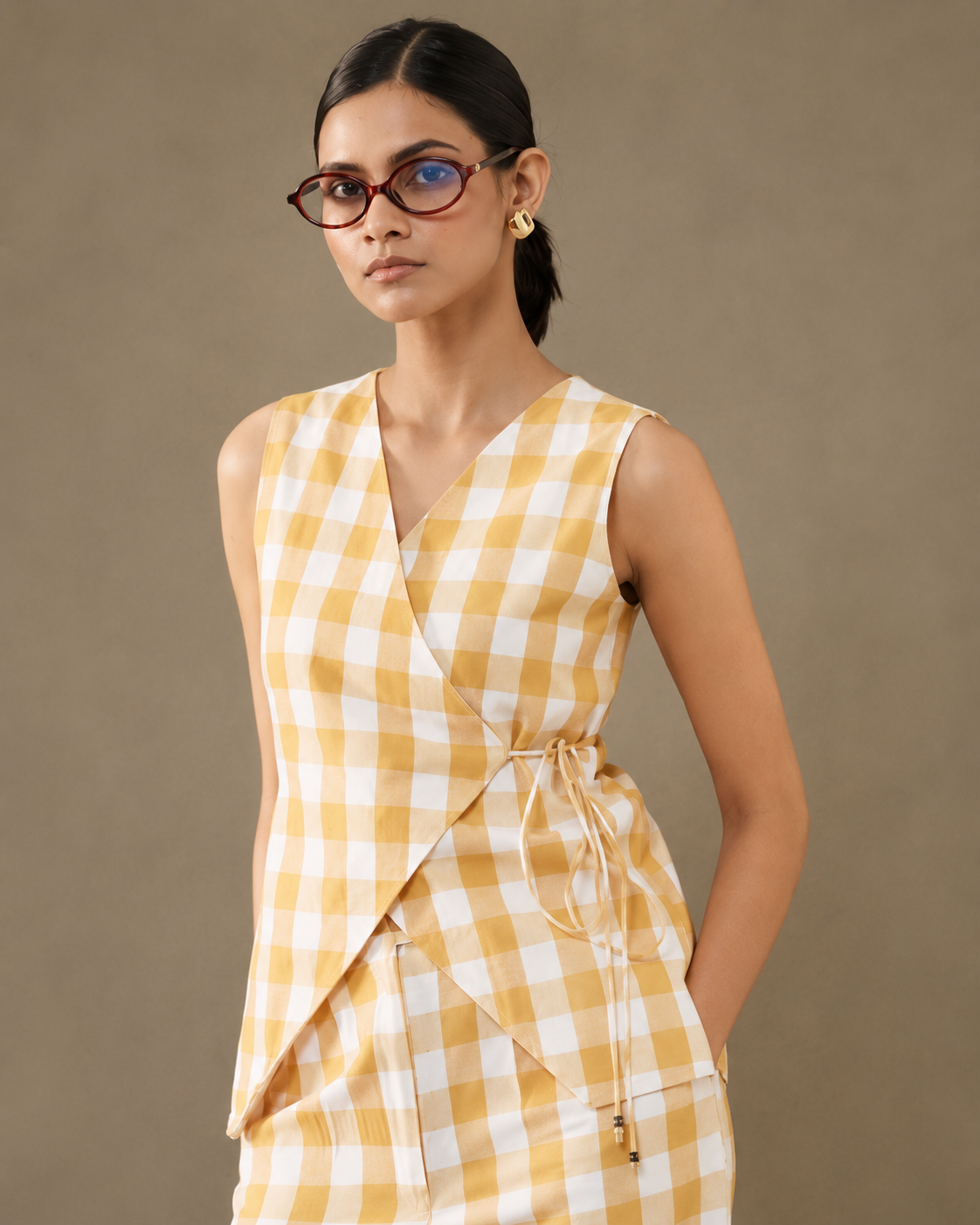 Sunlit Checkered Co-Ord Set