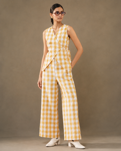 Sunlit Checkered Co-Ord Set