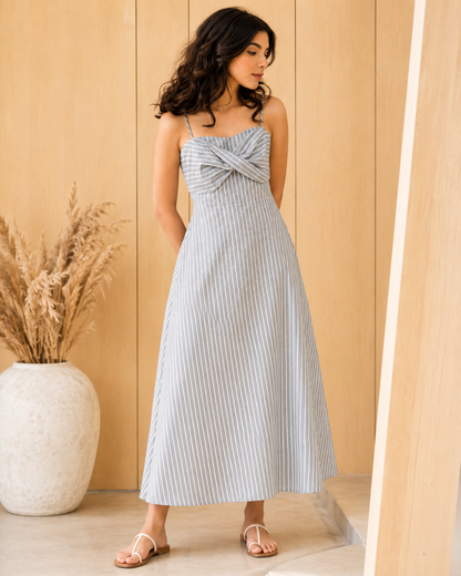 Coastal Stripe Midi Dress