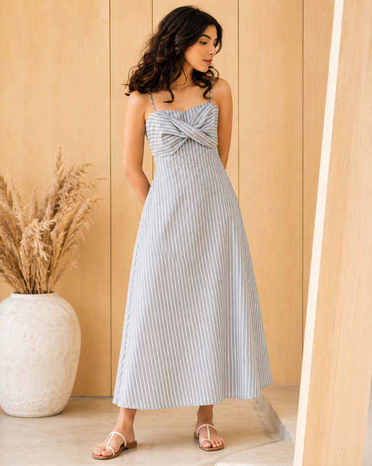 Coastal Stripe Midi Dress