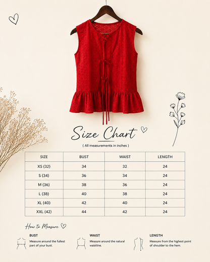 Scarlet Hakoba Peplum Top